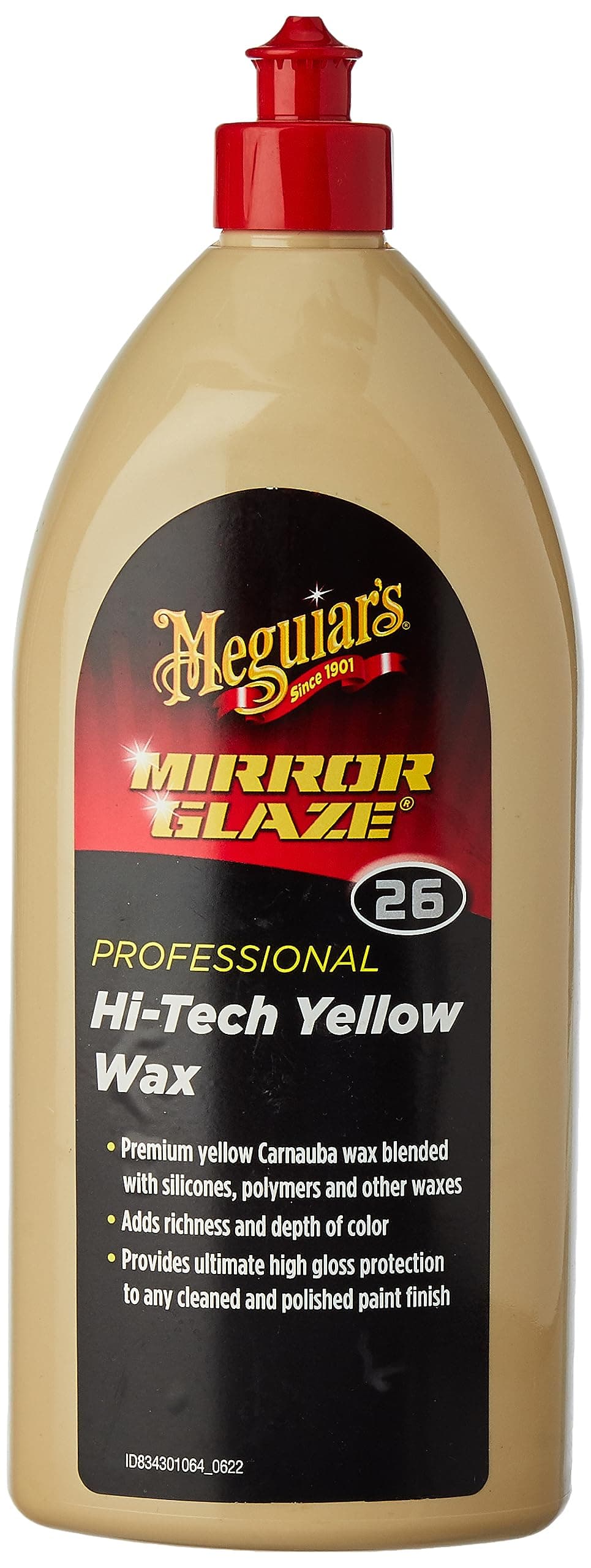 Hi-Tech Yellow wax, premium carnuba protecion with silicones and polymers (1 Litre), ultimate shine and gloss, DIY car, long lasting paint protection