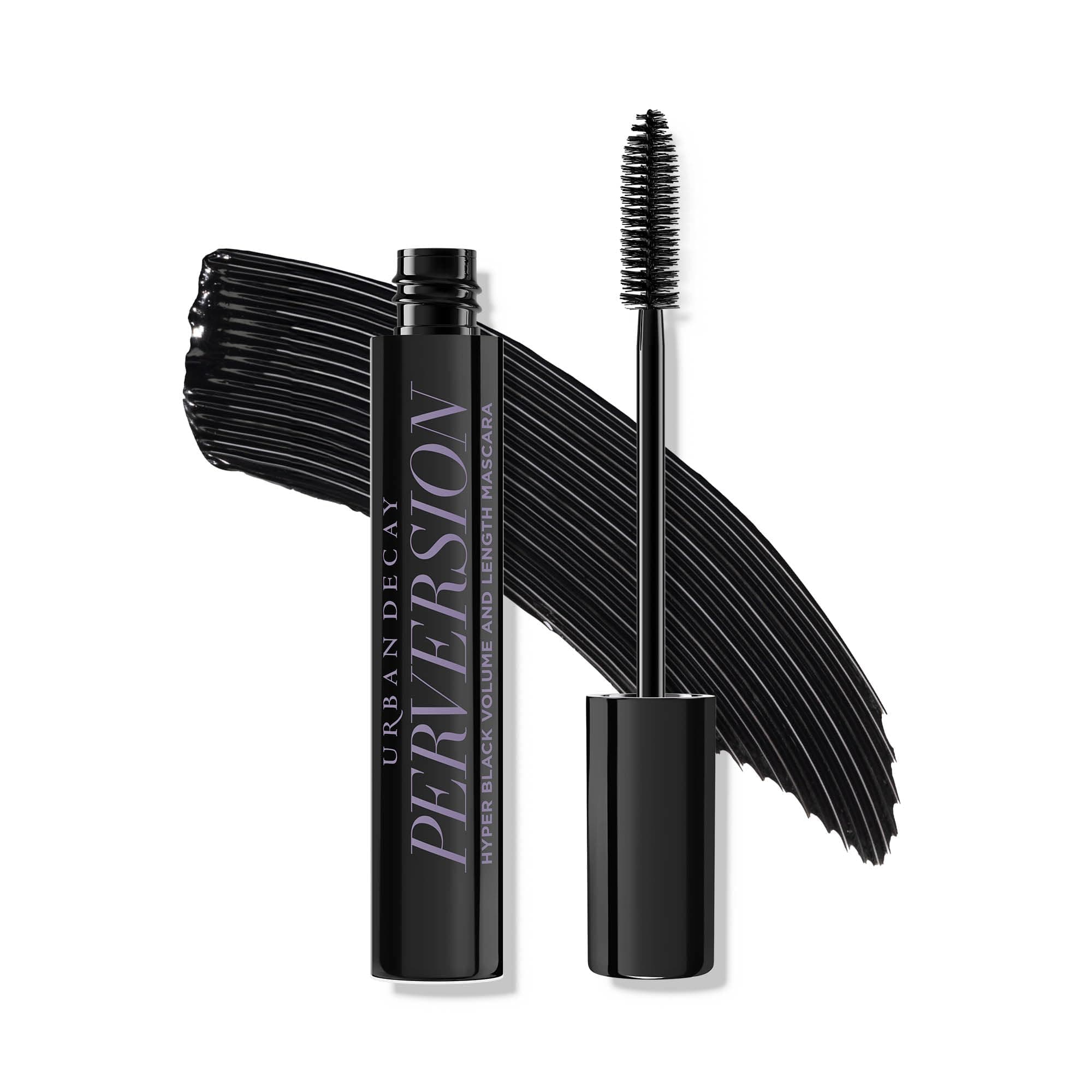 Perversion Volumizing Mascara - Black Lengthening & Volumizing Mascara, Smudge-Resistant, Flake-free, Up to 16HR Wear, Buildable, Curls & Separates Lashes, Vegan Formula, Cruelty-free