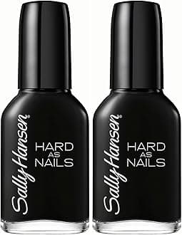 Sally Hansen Hard as Nails Color, Black Heart, 0.45 Fluid Ounce (Pack of 2)
