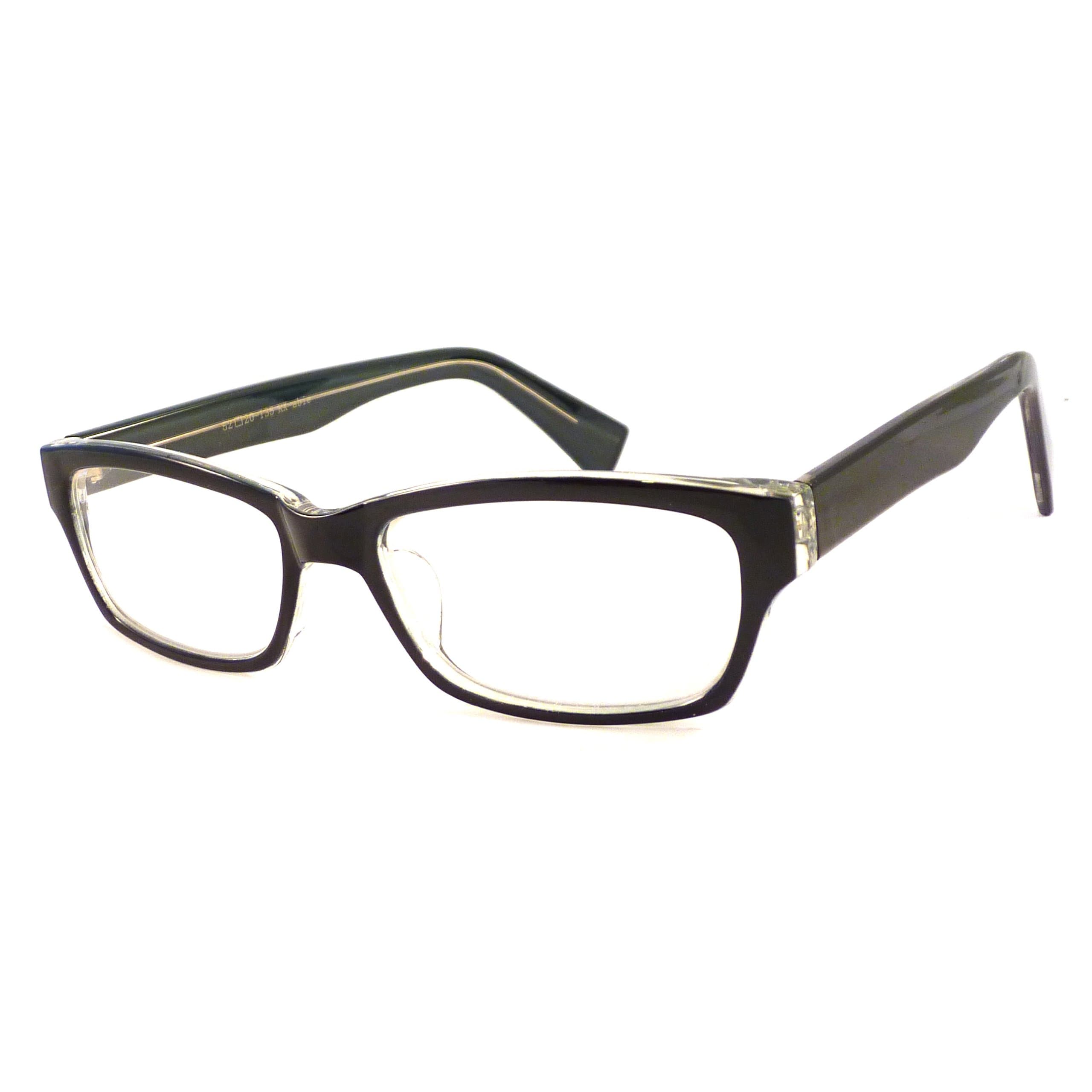 ITALO Designer Retro Thick Frame Rx-able Clear Lens Eye Glasses GREEN/CLEAR