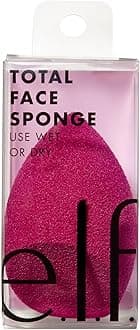 e.l.f. Total Face Blending Sponge, Latex-Free Makeup Sponge With Angled & Rounded Sides For Concealer Or Foundation, Vegan & Cruelty-Free, 1 Piece