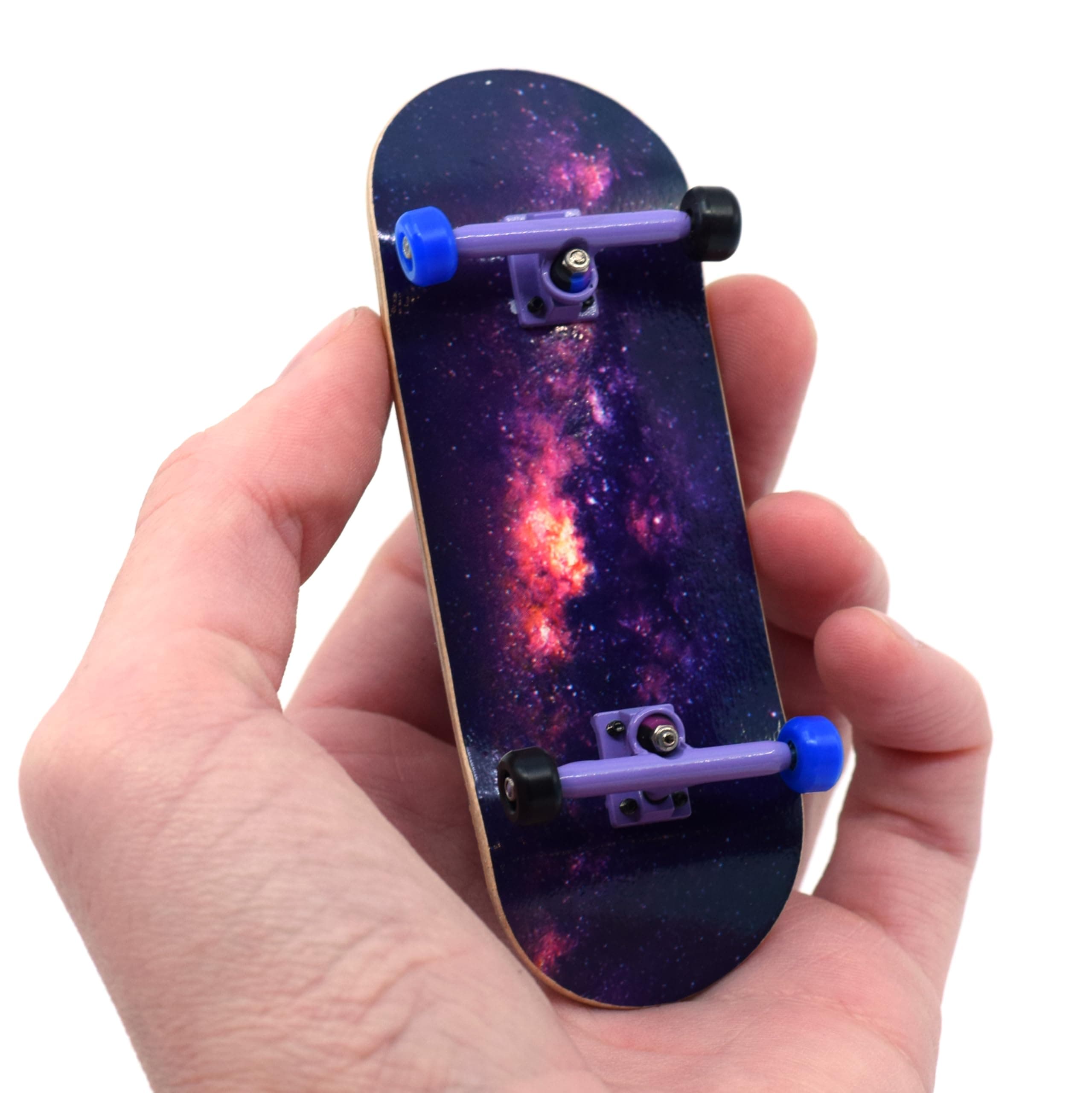 34mm Pro Fingerboard Heat Transfer Graphic Complete - Fully Assembled with Pro Level Parts - Pro Shaped Wood Deck (34x97mm), UltraSpin Wheels, Prodigy Trucks