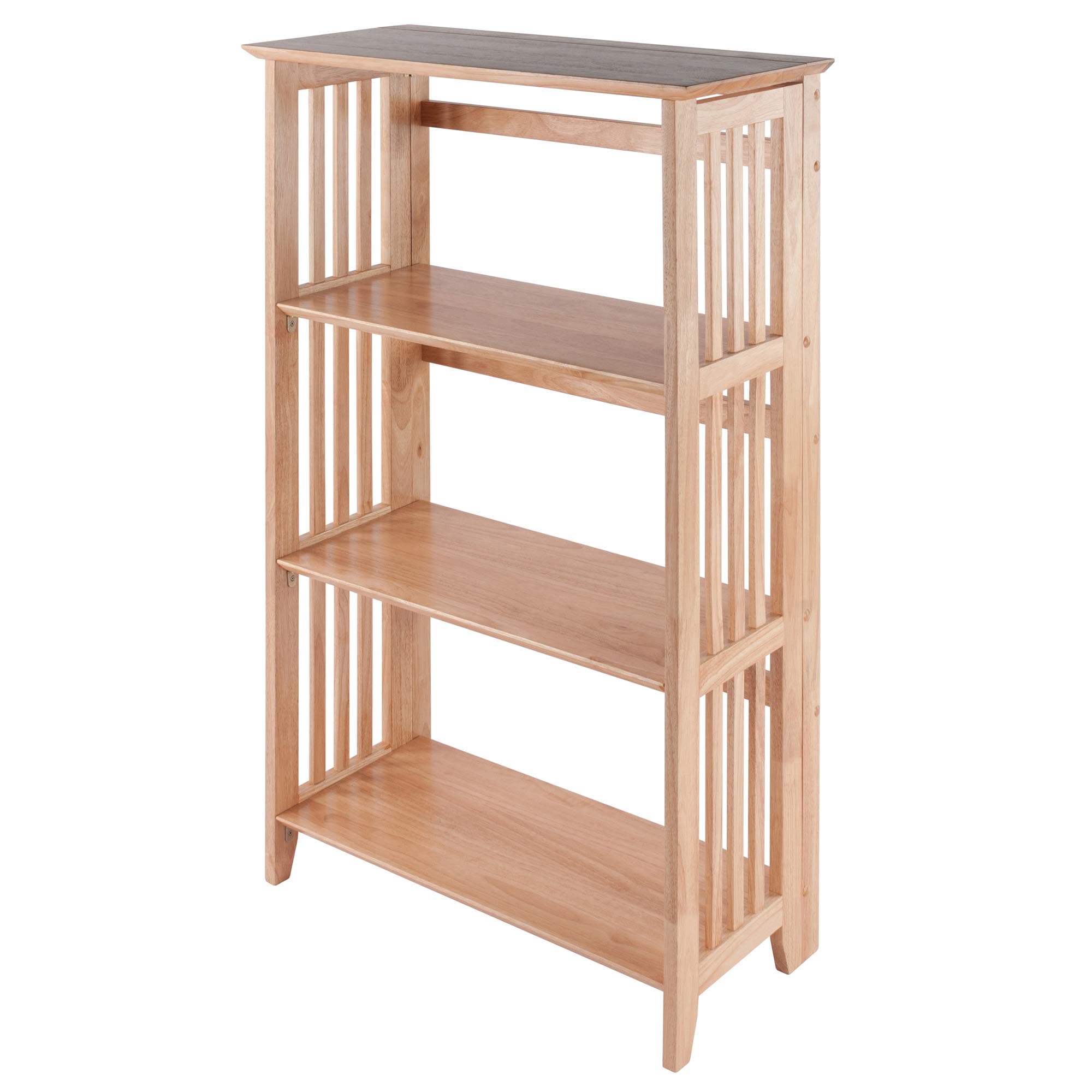 Mission Beech Wood 4-Tier Shelf, Natural