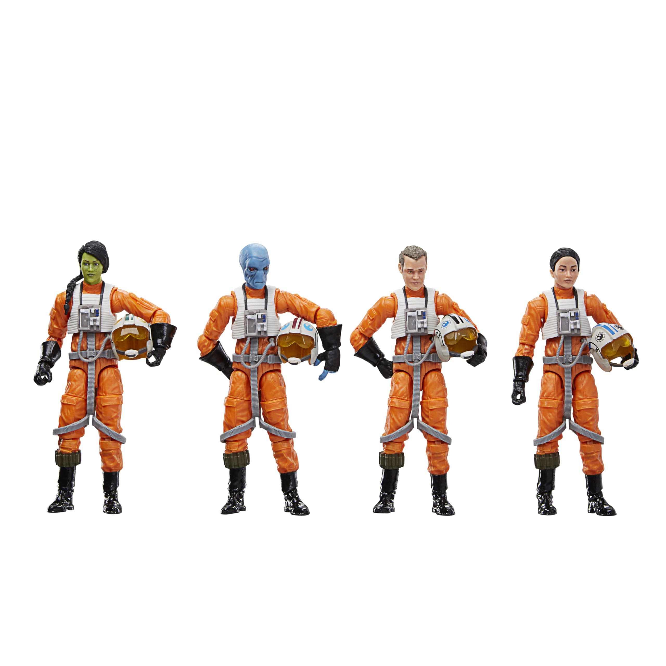 STAR WARS The Vintage Collection X-Wing Pilot 4-Pack, Ahsoka 3.75 Inch Collectible Action Figures