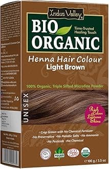 Indus Valley Light Brown Henna Hair Color-100% Pure & Natural
