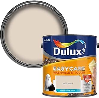 Dulux 403201 Easycare Washable & Tough Matt Emulsion Paint For Walls And Ceilings - Natural Hessian 2.5L