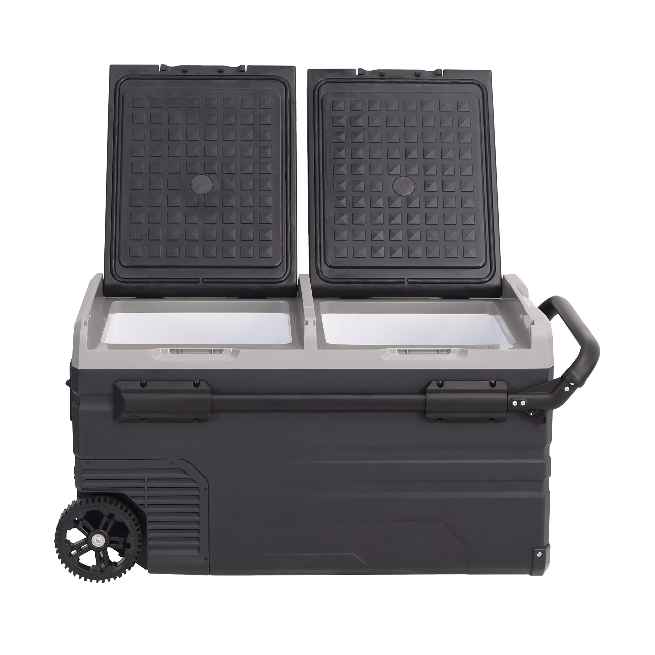 Alpicool Dual Temperature Control TWW75-LG Portable Refrigerator 80 Quart(75 Liter) Compact Fridge Mini Freezer for Travel,Camping,Fishing, Outdoor -12/24V DC