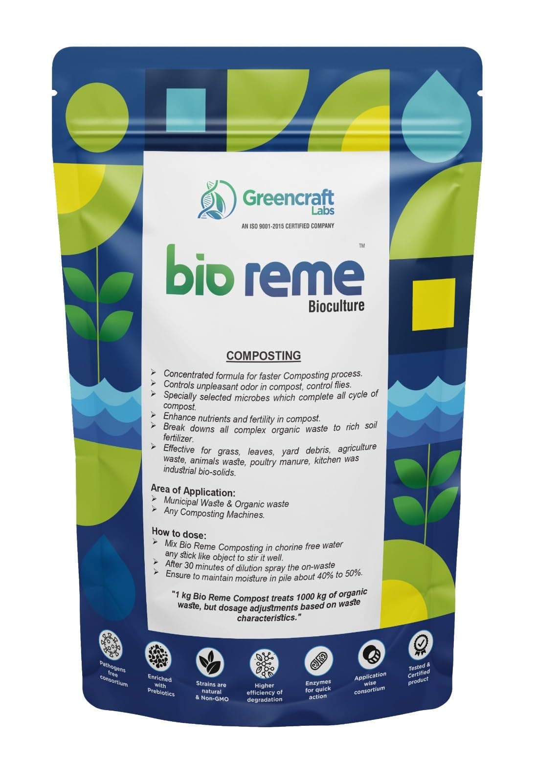Bio Reme Compost Maker Powder (1kg) - Eco-Friendly Microbes for Faster, Odor-Free Composting & Richer Soil