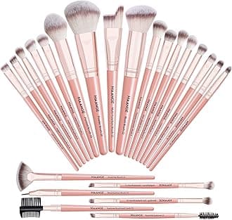 MAANGEMakeup Brushes Kit 23 Pieces Professional Synthetic Brushes Set for Makeup Blush Brushes Makeup Brushes Makeup Brushes for Eyes & Facial (Pink)