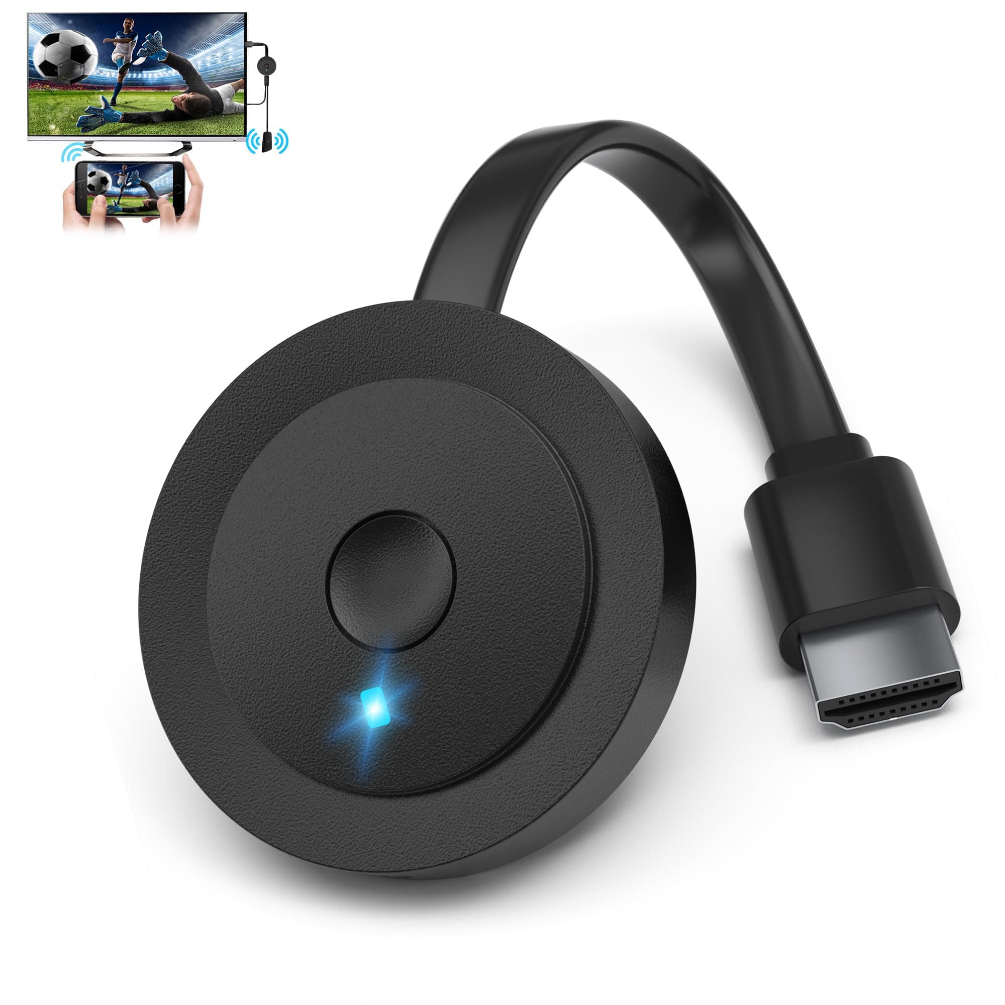 Mpiolife Wireless HDMI Display Dongle Adapter 4K, Wireless HDMI Adapter Streaming Youtube,Tiktok Video/Audio for i*Phone/i*Pad/Mac/Android/Window to TV/Monitor/Projector, Support Miracast Airplay DLNA