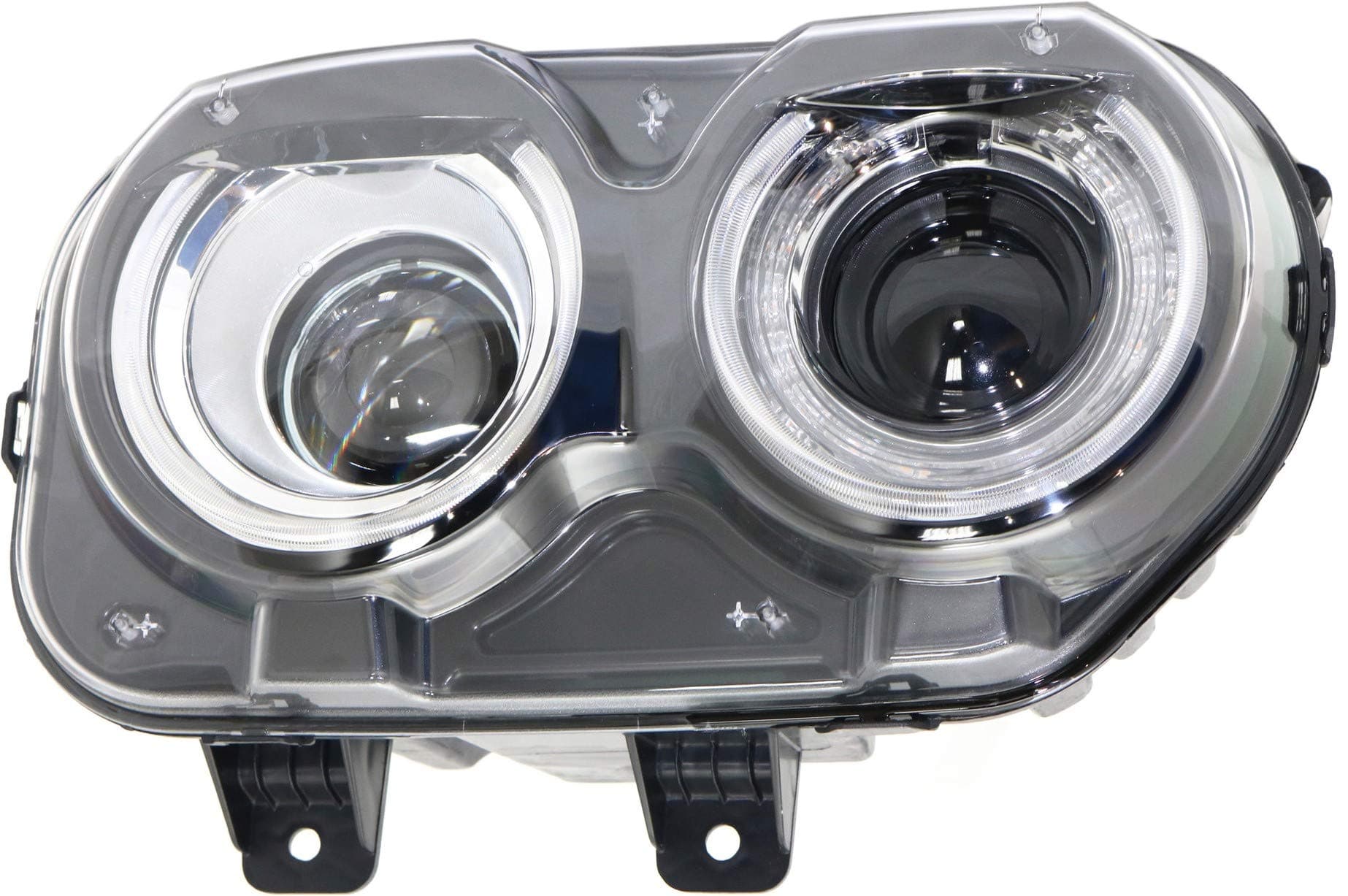 Evan Fischer Passenger Side Headlight for Dodge Challenger 2015-2023 Halogen With bulb(s) For Models Without Air Ducts Replaces# 68174064AG 68174064AF