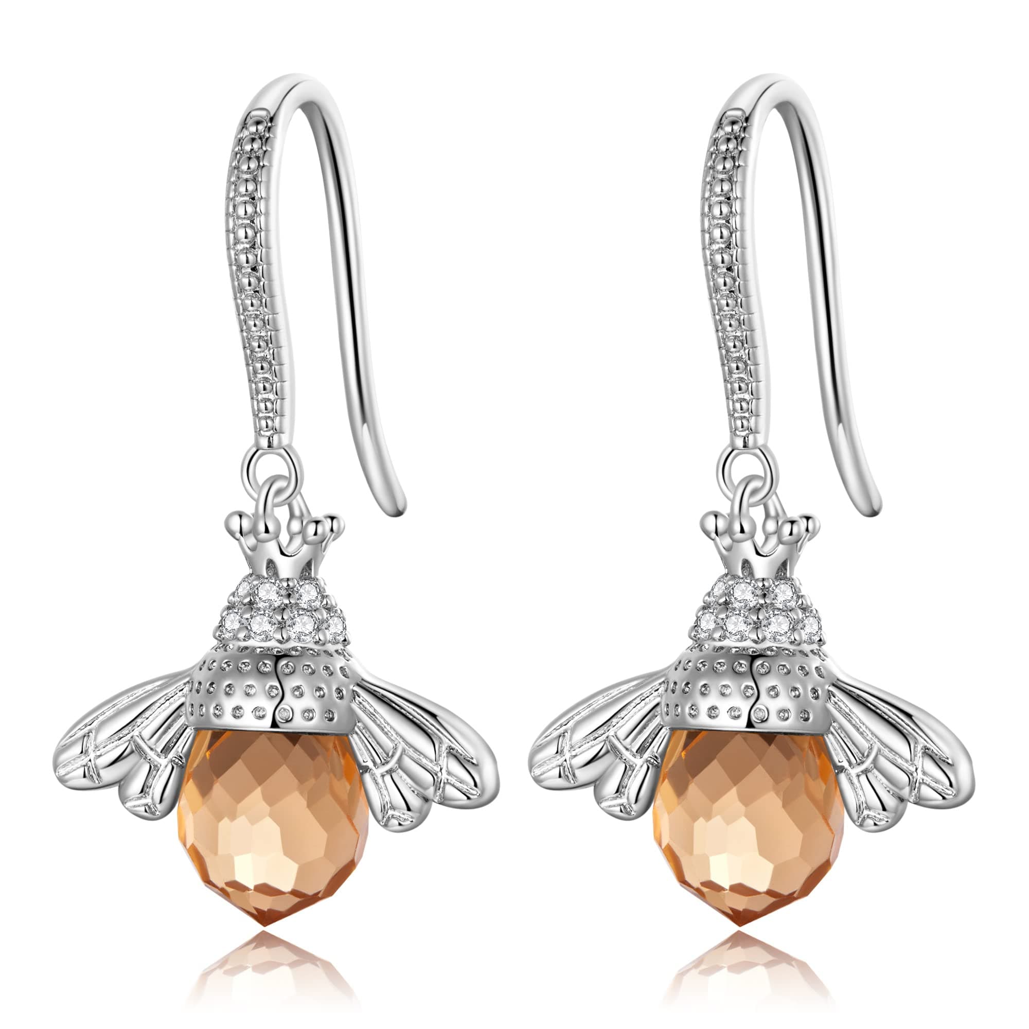 Bee Earrings for Women Bumble Honey Dancing Bee Dangle & Drop Earrings Jewelry Gifts for Wife Grandma Girls