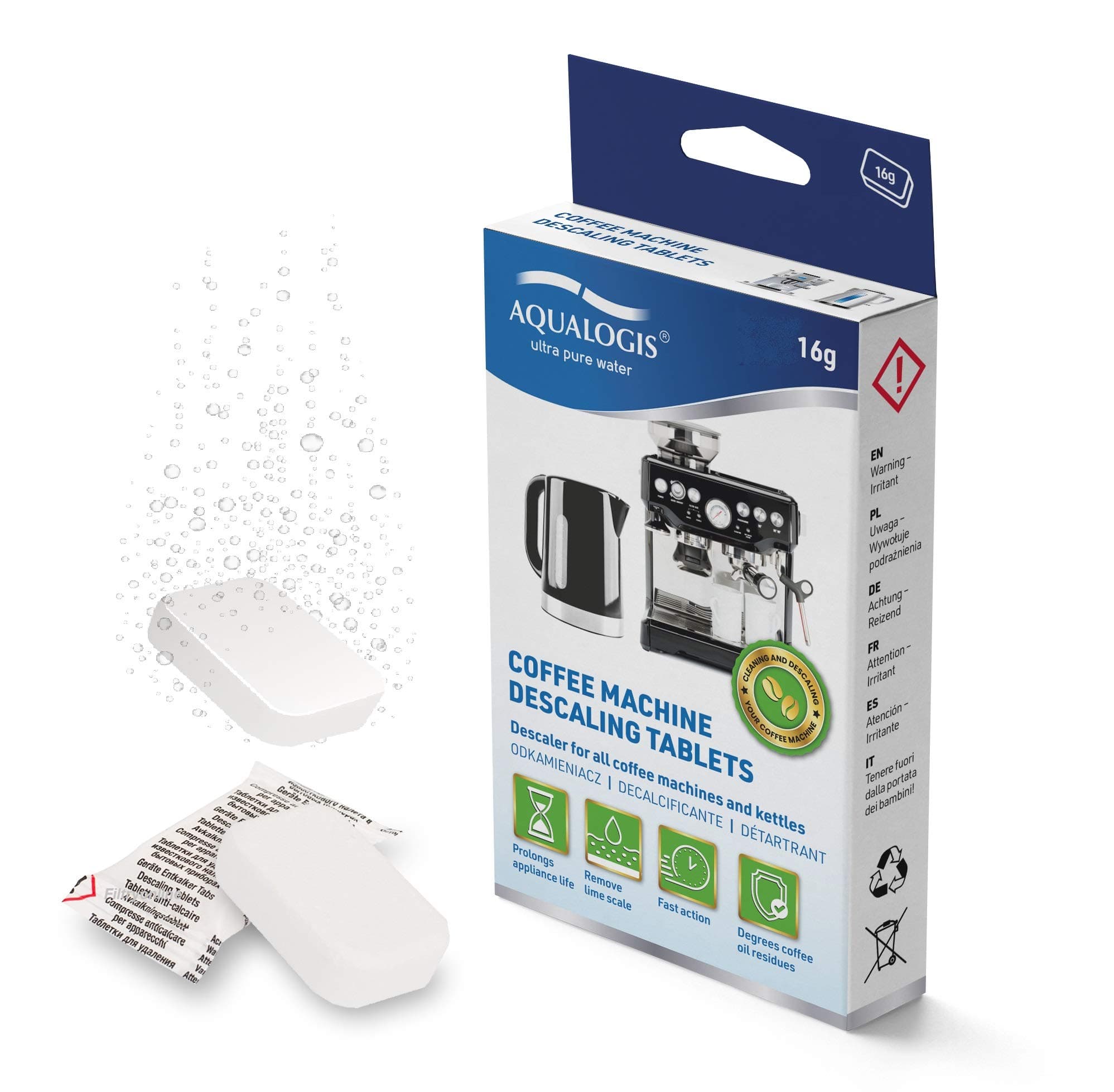 Descaler Descaling Tablets for Capsule coffee makers, Sachet coffee machines, Espresso Bean to Cup Coffee Machine (24)