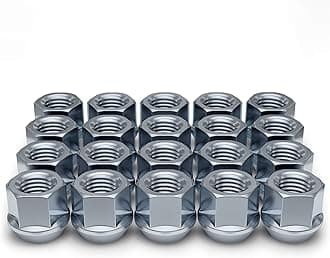 1307-1S-20AM Zinc M12x1.50 Open-End Bulge Acorn Lug Nut, 20 Pack