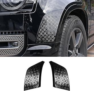 Front Wheel Arch ABS Black Body Anti-Scratch Protection Cover Trim Kit Compatible with 2020-2025 Land Rover Defender 90 110 130 Decoration Armor Sticker Trim Exterior Accessories