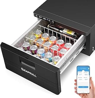 12 Volt Drawer Refrigerator, 31.2L(33QT) Drawer Electric Cooler RV Refrigerator APP Control (-4℉-68℉), Car Fridge Freezer for Travel Camping Road Trips Tailgating, Truck Van SUV