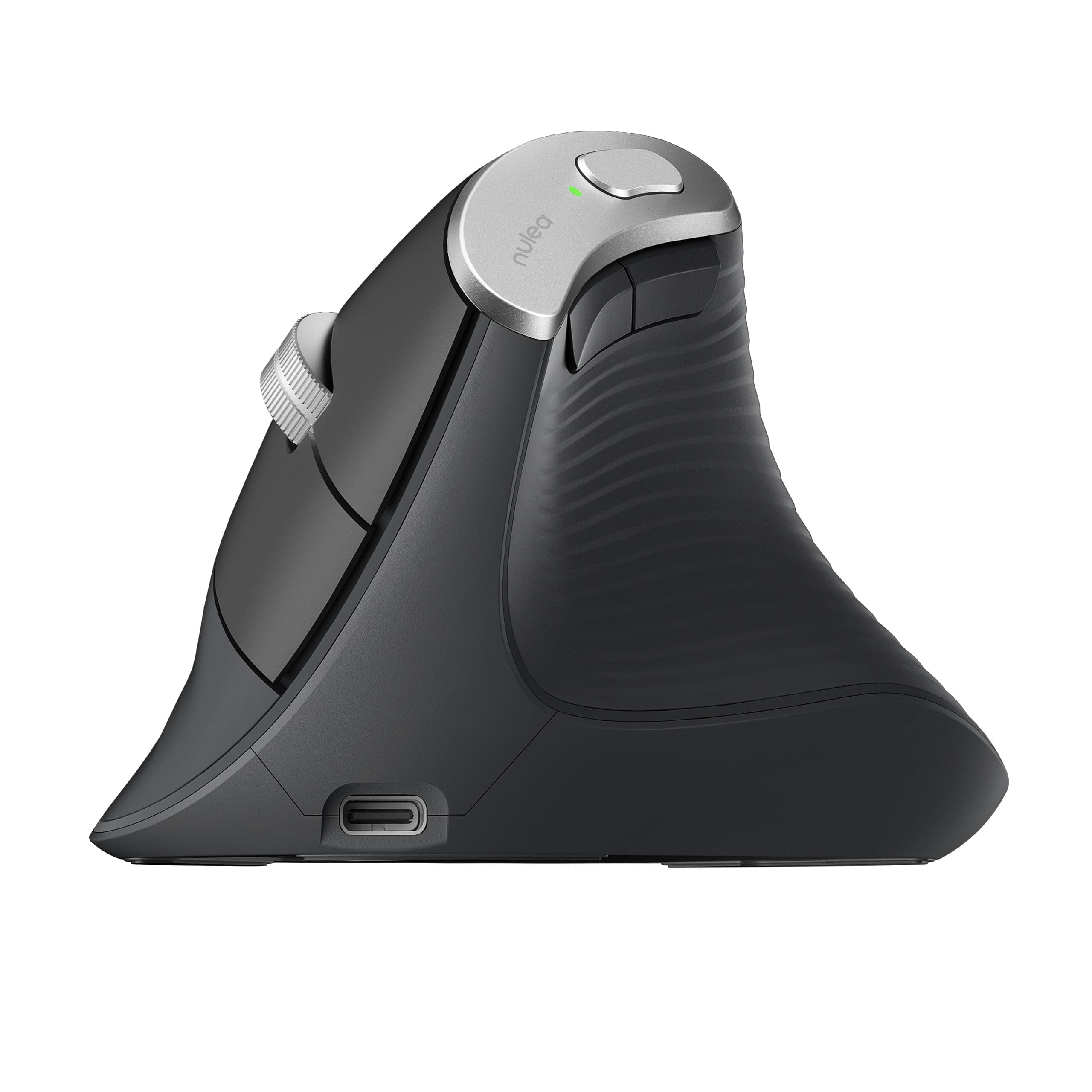 Wireless Vertical Mouse, Advanced Ergonomic Mouse Reduces Muscle Strain, 2400 DPI, USB C Rechargeable, 3 Device Connection (Bluetooth or USB), Compatible for PC, Laptop, iPad, Mac, Windows, Gray