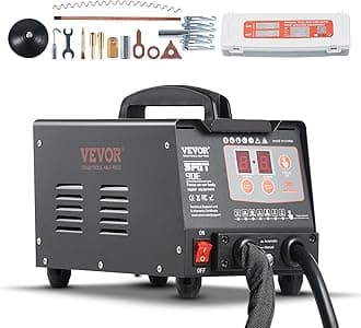 VEVOR Stud Welder Dent Repair Kit, 220V 3KW Spot Welder Dent Puller with Auto/Manual Welding & 7 Versatile Modes, Auto Body Spot Welding Dent Puller Machine for Car, Truck Dent Repair