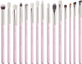 Jessup Eye Brushes 15Pcs Professional Makeup Brushes Make up Brush Set Cosmetics Tools Eye Liner Shader Wood Handle Natural-synthetic Hair,T294