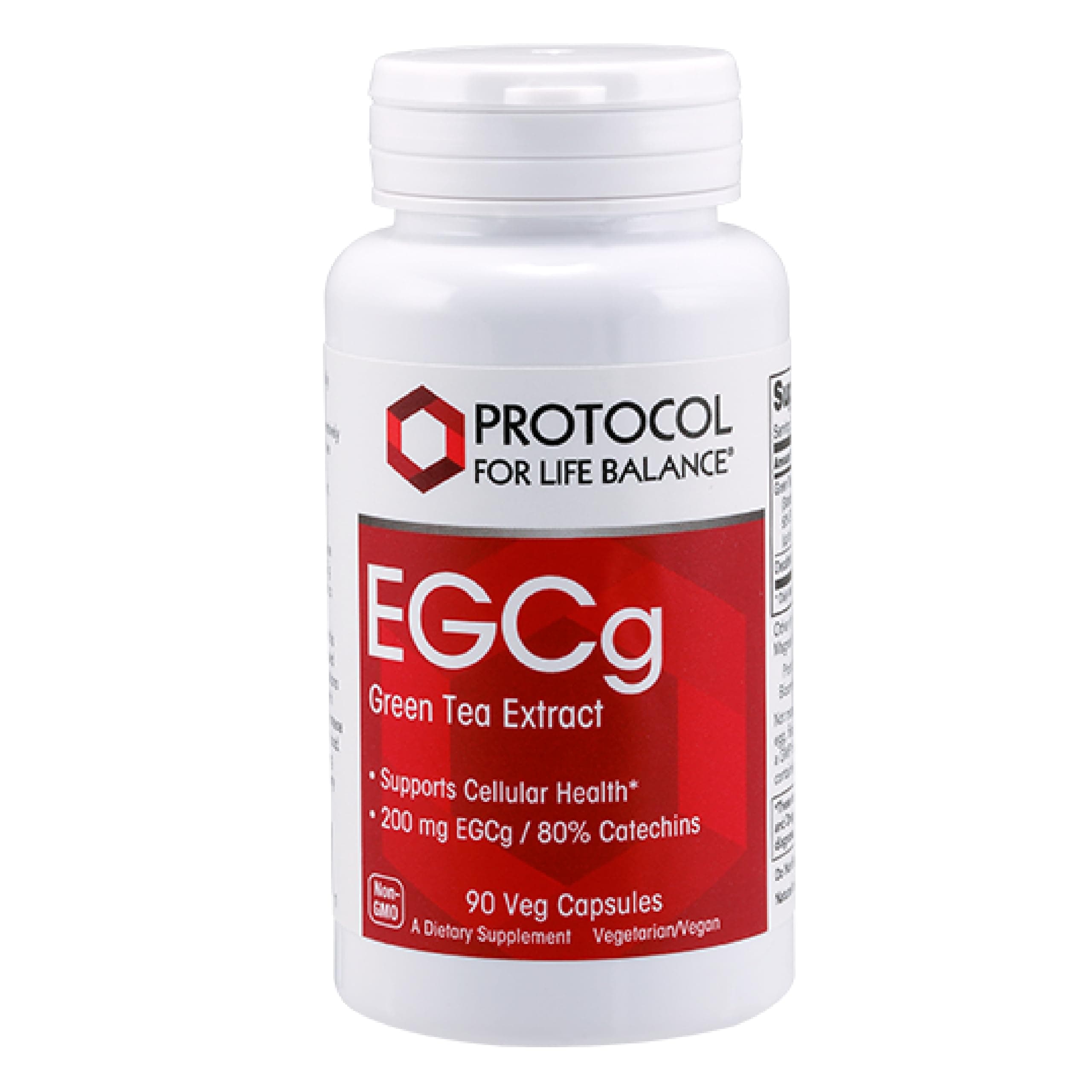 Protocol EGCg 200 mg - 200 mg EGCg Green Tea Extract - Phytonutrients & Polyphenols Supplement* - Kosher & Vegan - 90 Veg Capsules