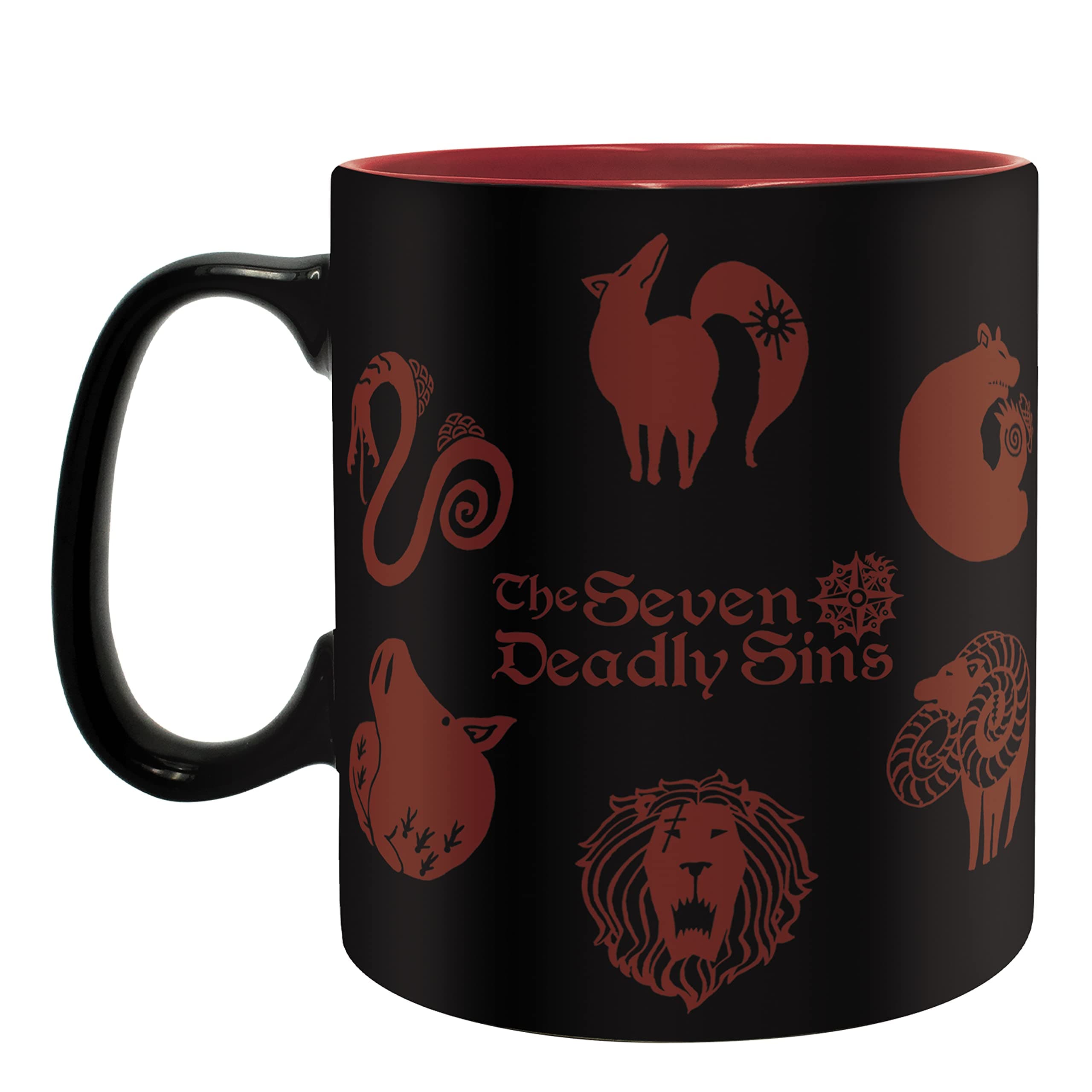 ABYSTYLE The Seven Deadly Sins Emblems Ceramic Coffee Tea Mug 16 Oz. Anime Manga Drinkware Merch Gift