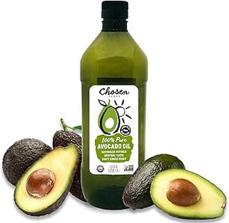 Chosen Foods 100% Pure Avocado Oil, Keto and Paleo Diet Friendly, Kosher Oil for Baking, High-Heat Cooking, Frying, Homemade Sauces, Dressings and Marinades (1.25 liters)(42.3 fl oz)