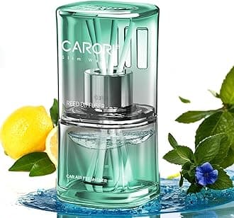 Reed Diffuser Set, Fragrance Diffuser 70ml Scented, Home Fragrance Includes 4 Rattan Scented Sticks, Home & Office Decor-Mint Oolong