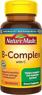 B Complex With Vitamin C Caplets 100 Count