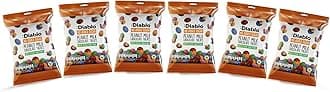 Diablo Milk Chocolate Peanuts - No Added Sugar, Sweetened with Stevia - Individually Packed Bags, Chocolate Covered Nuts Hamper Basket Available for Gifting - Peanut Milk Chocolates - 40 g Pack of 6