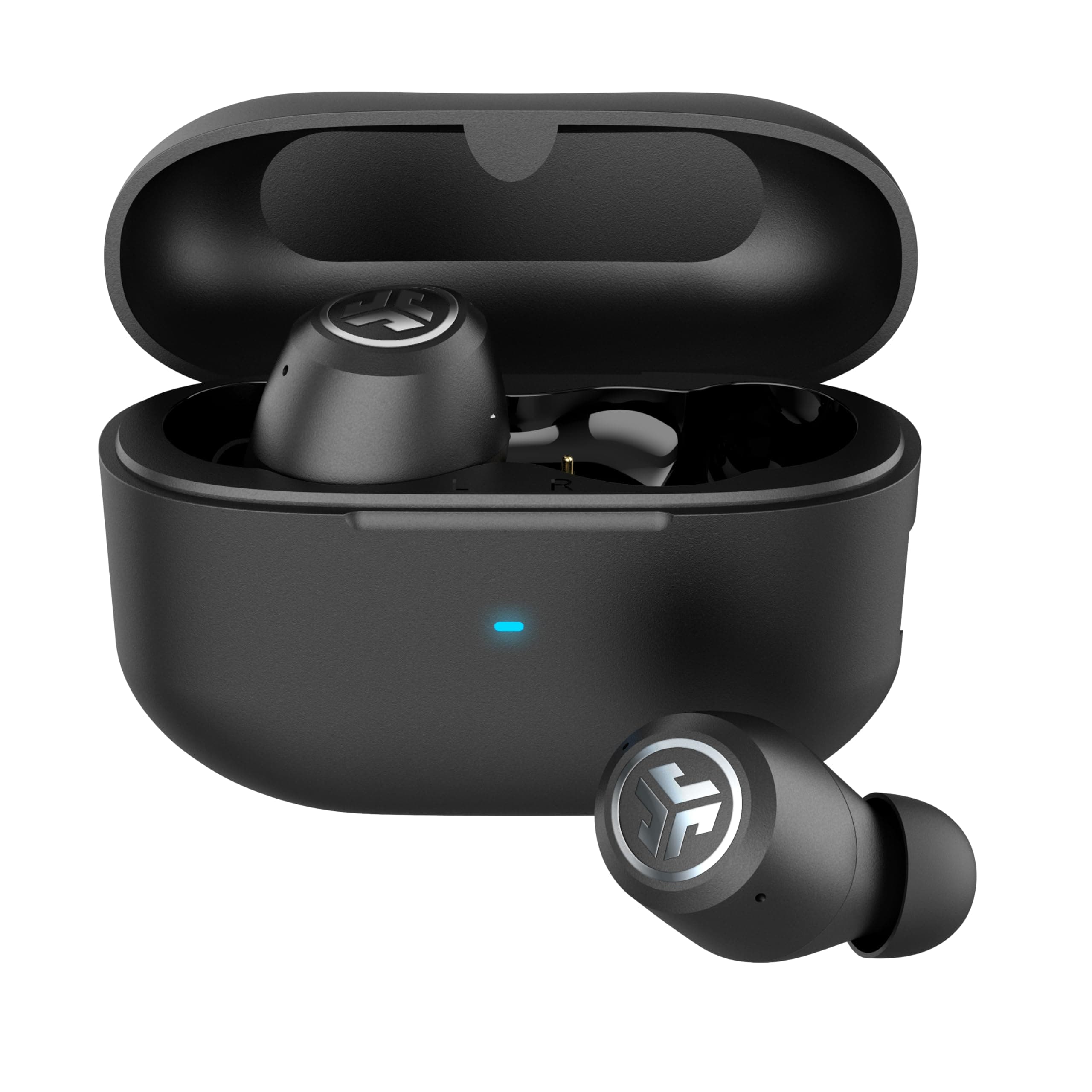 JBuds ANC 3 True Wireless Earbuds with Charging Case, 42 Hours of Total Playtime, 9 Hours Per Charge, Smart Active Noise Canceling, Custom Sound Via App, Multipoint Connect, Google Fast Pair