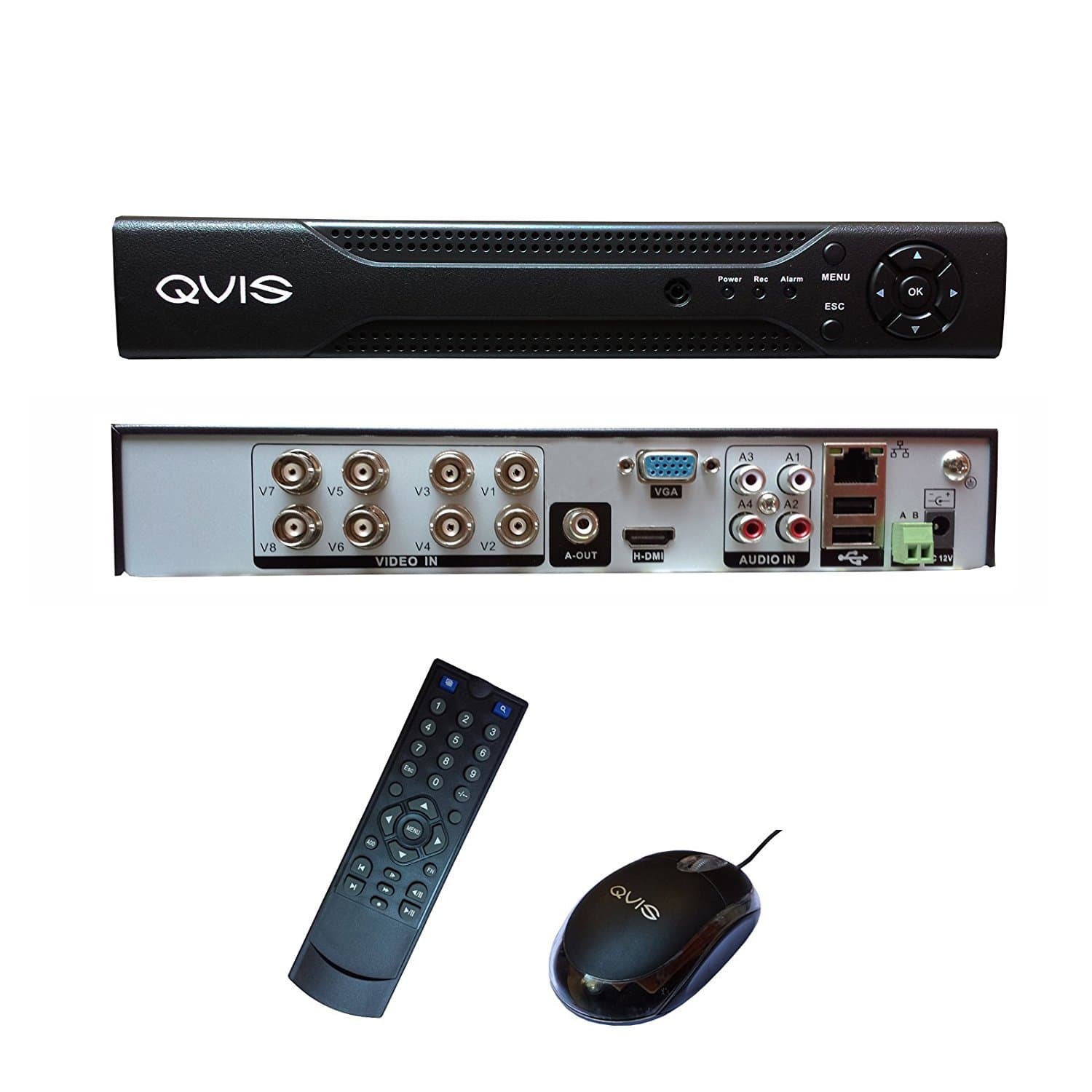 4 Channel QVIS CCTV DVR 4CH Full D1 HDMI Digital Video Recorder with no Hard ...