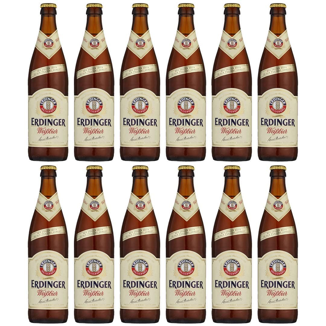 Erdinger Weiss German Craft Beer 500ml Bottle Pack (12)