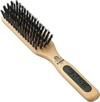 Kent PF06 Narrow Bristle Nylon Mix Hair Brush - Straightening and Styling Brush for Short to Medium Length Hair, Travel Hair Brush,For shining and Smoothing Brush. Made in England