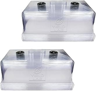 7 Inch Propagation Dome - 25 Pack Humidity Vented Domes – Plant Growing Dome for Seedling, Germination, Soil & Hydroponic Horticulture