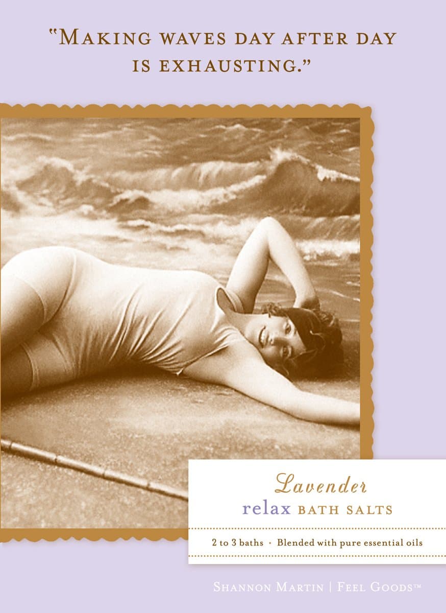 Shannon Martin Design Gift Boxed Bath Salts, Lavender Waves