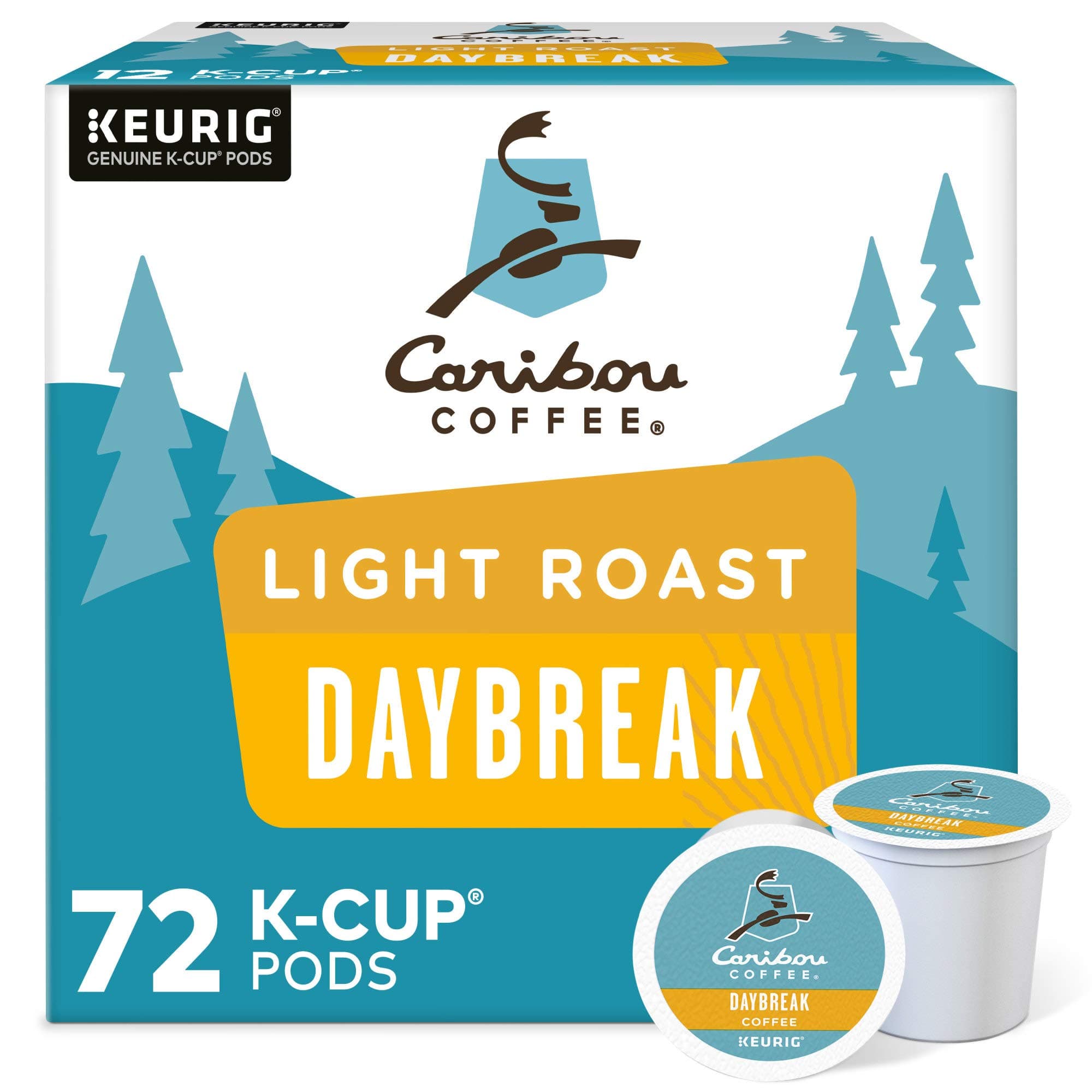 Daybreak Morning Blend Keurig Single-Serve K-Cup Pod, Light Roast Coffee, 72 Count