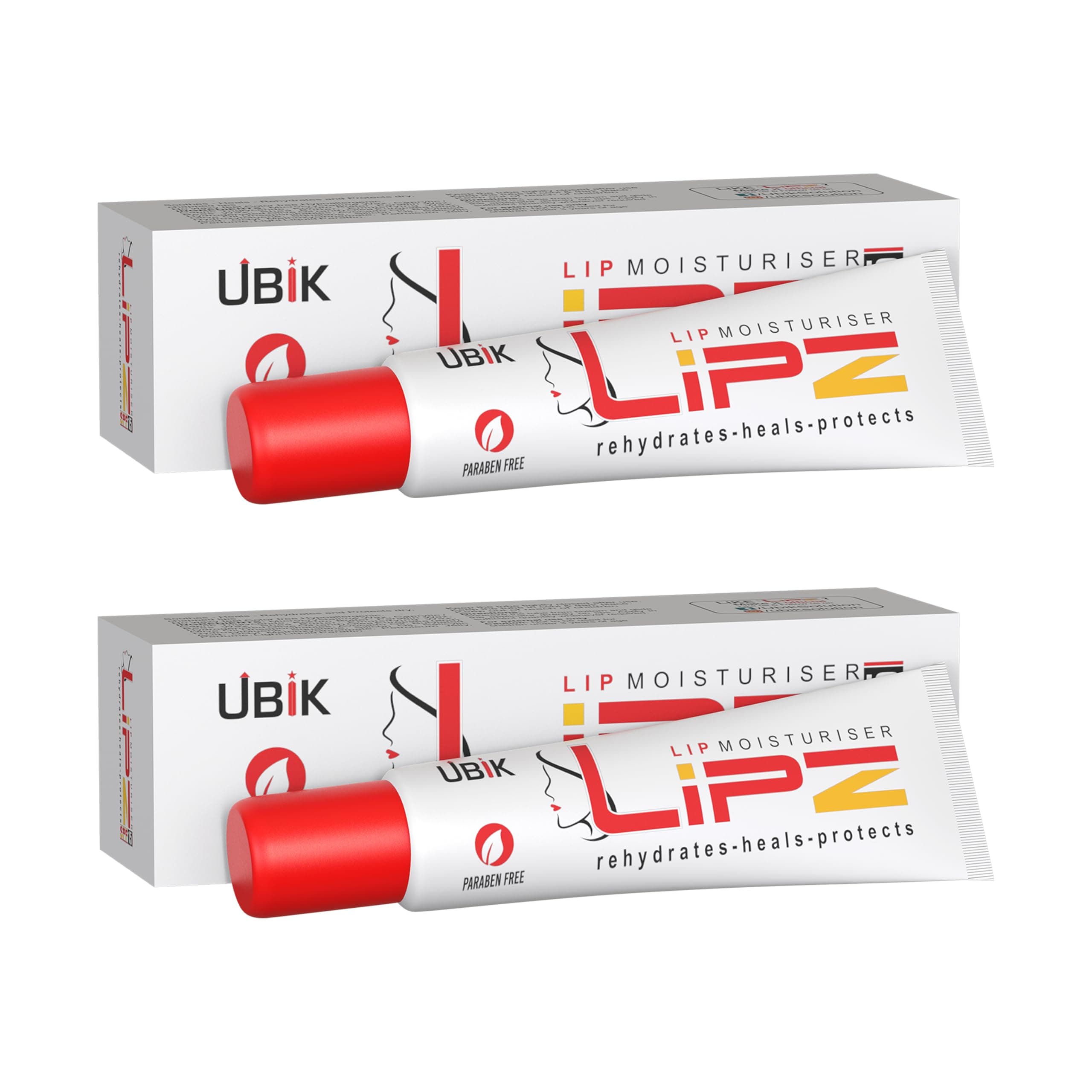 Lipz Lip Moisturizer - White, 9 gms pack of 2