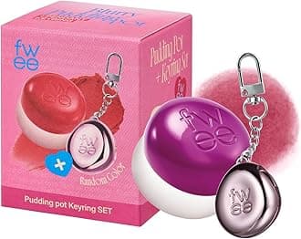 Blurry Pudding Pot + Keychain SET | Airbrushed Blush & Lip, Buildable Pigment, Long-lasting, Lightweight, Easy to Blend, Natural Soft Matte Finish Makeup – Baddie (Mauve Berry) | 0.17 oz