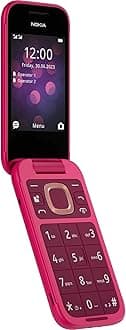 Nokia 2660 Flip Feature Phone with 2.8" display, 4G Connectivity, built-in camera, MP3 player, Classic games, a battery that lasts for days, Perfect for digital detox, Dual SIM - Pop Pink