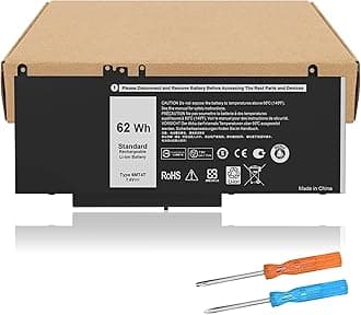 E5470 E5570 6MT4T Battery Compatible with Dell Latitude 14 E5470 15 E5570 Precision 15 3510 M3510 Series Notebook Replacement for 7V69Y TXF9M 79VRK HK6DV 07V69Y [7.6V/62Wh]