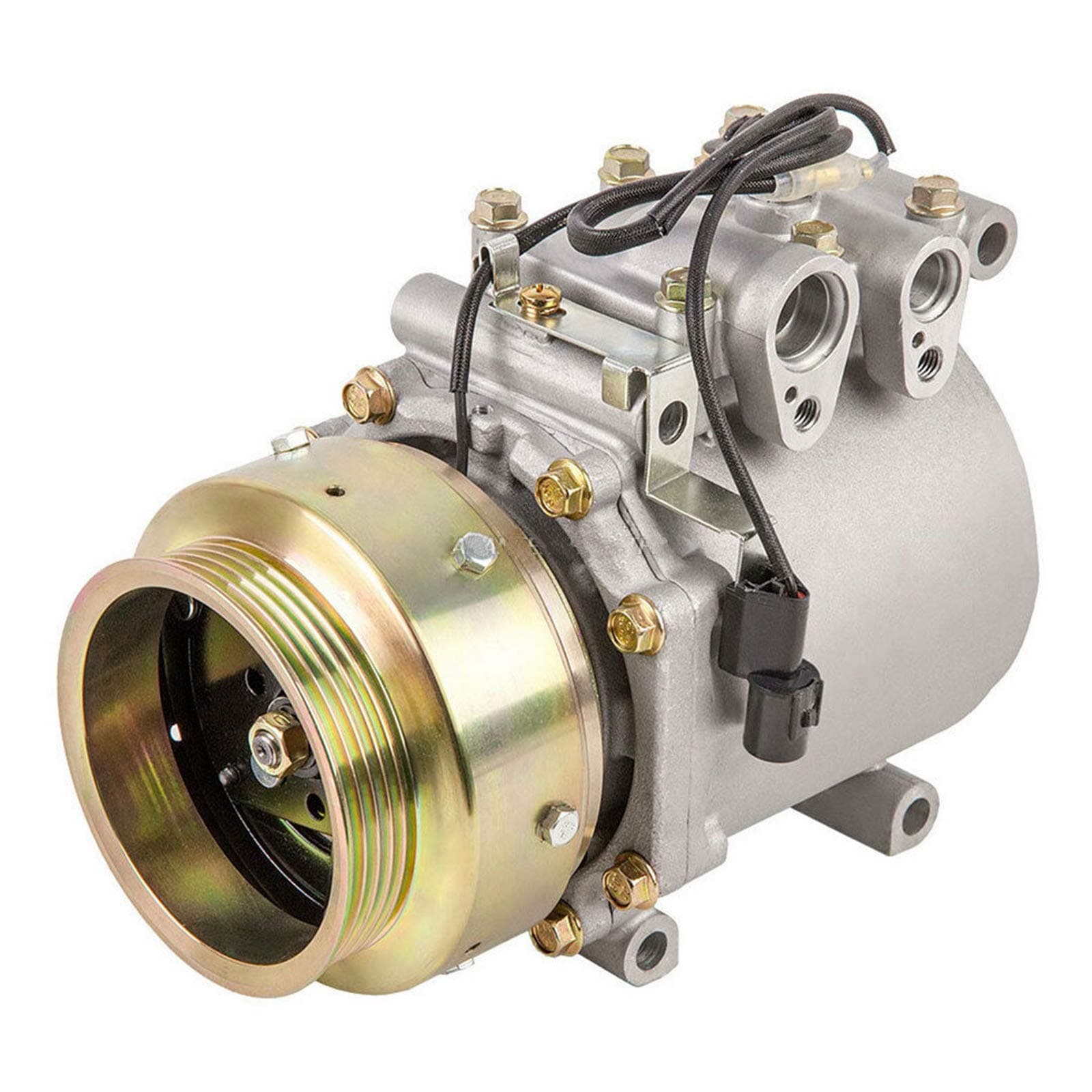 SINOCMP Car AC Compressor AKC011H201B Air Compressor New Air Conditioning Compressor AC Compressor Clutch Assy for Mitsubishi Mirage Eagle Summit Dodge Colt 1.8L, 3 Month Warranty