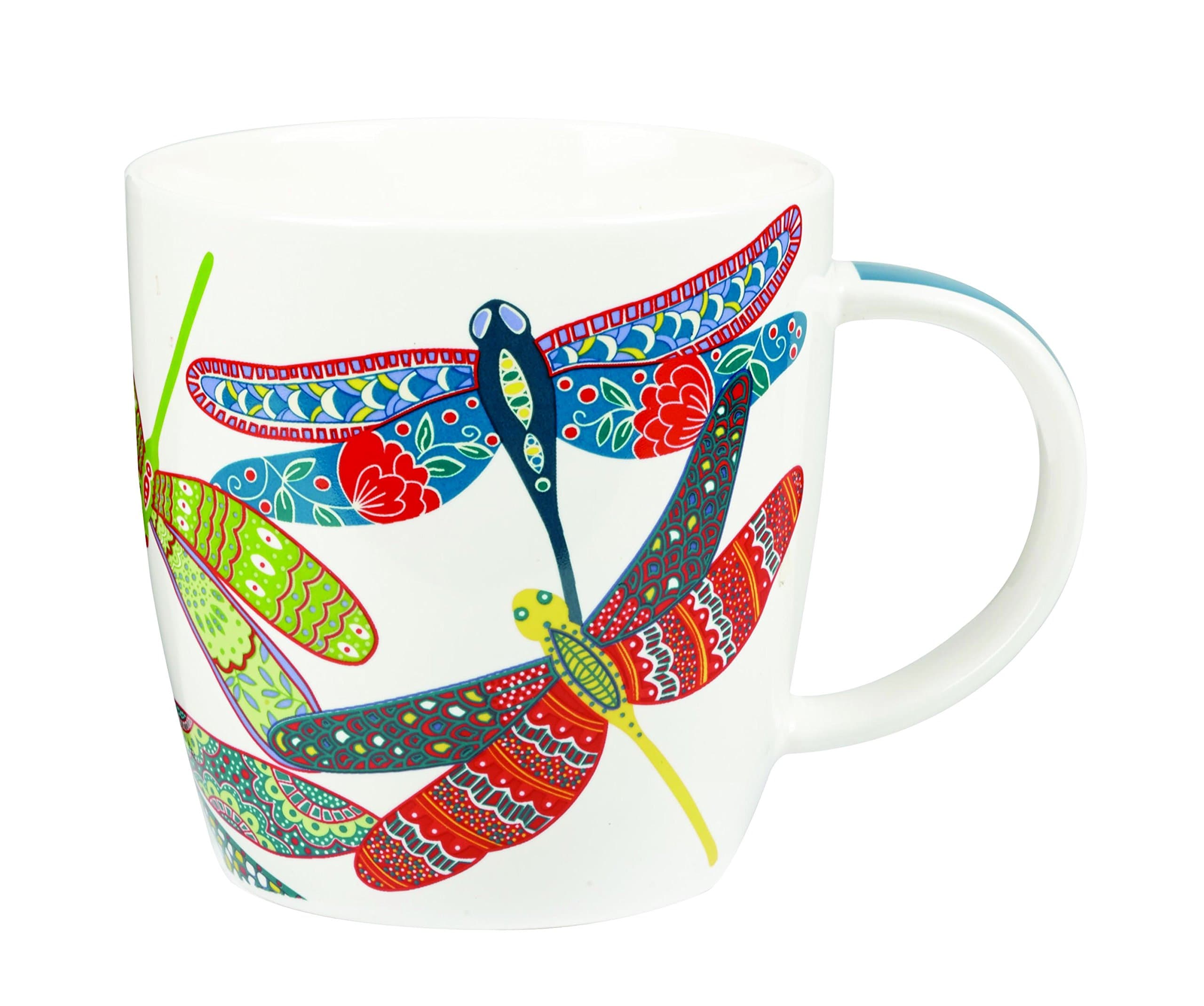 Paradise Birds Queens, Couture Dragonflies Mug, Ceramic, Multi-Colour