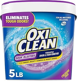 OxiClean Odor Blasters Odor & Stain Remover Powder, Laundry Odor Eliminator, 5 Lbs