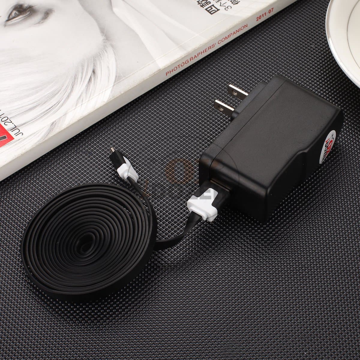 6 Feet Power Supply (V8h) Fits RCA 7" Model No: Rct6773w22 Voyager Charcoal (Wall Home Charger)