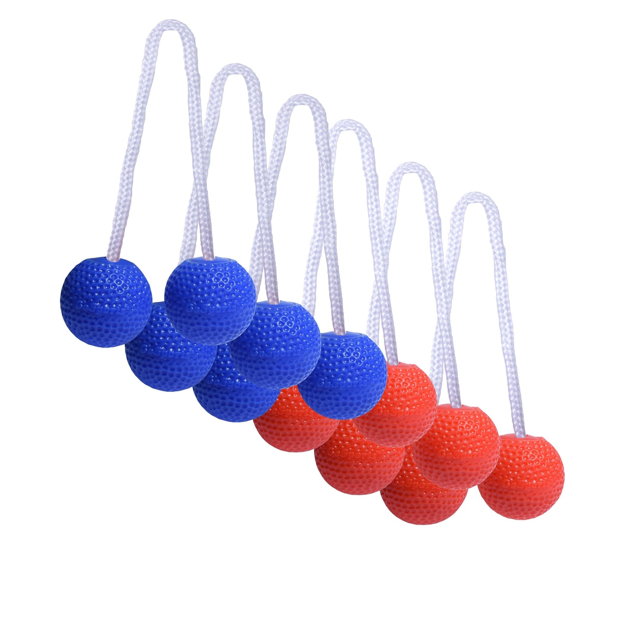 GoSports Ladder Toss Bolo Replacement Set - Kid Safe Soft Rubber or Hard Golf Balls