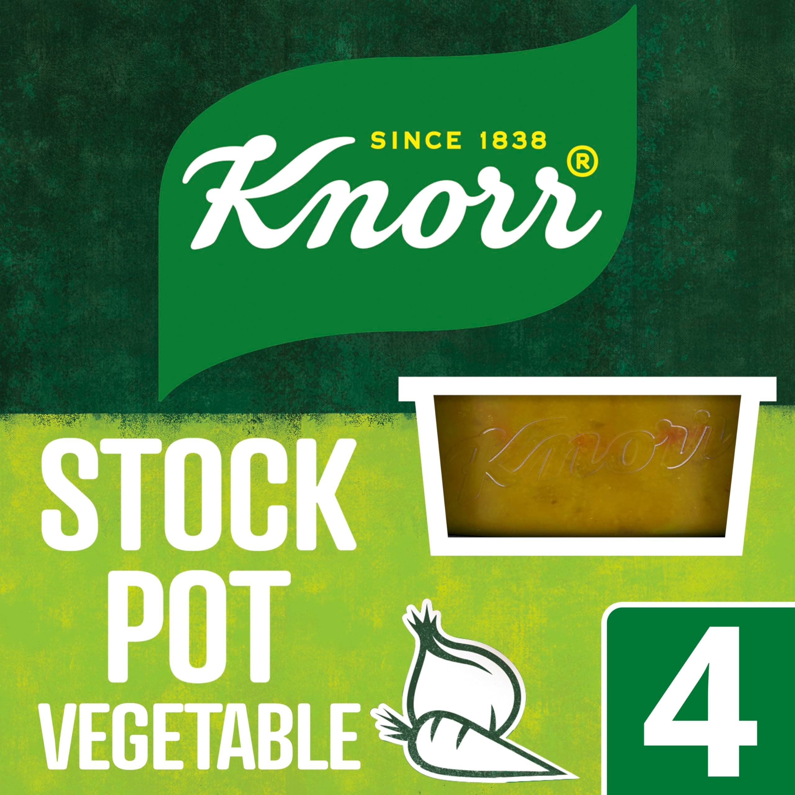 Vegetable Stock Pot gluten-free to add a rich flavour to vegetable-based and vegetarian meals 4x 28 g