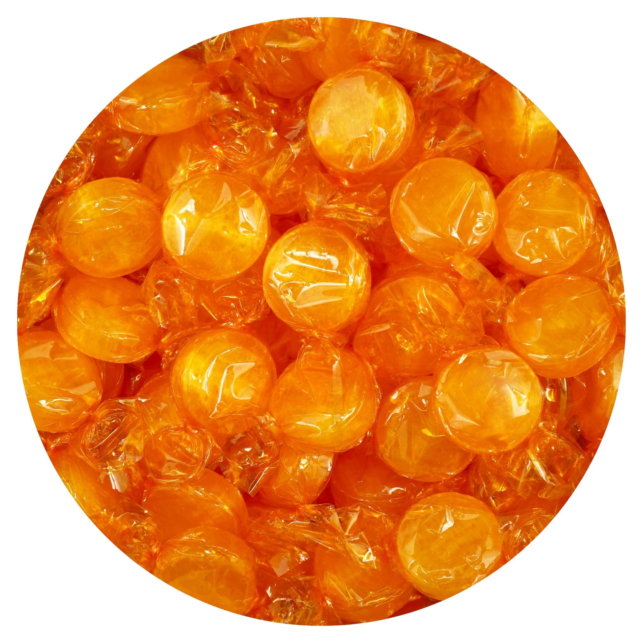 Butterscotch Hard Candy - 5lb Bulk Bag (Approx. 375 pcs) - Individually Wrapped Butterscotch Candy Discs - The Hampton Popcorn & Candy Company