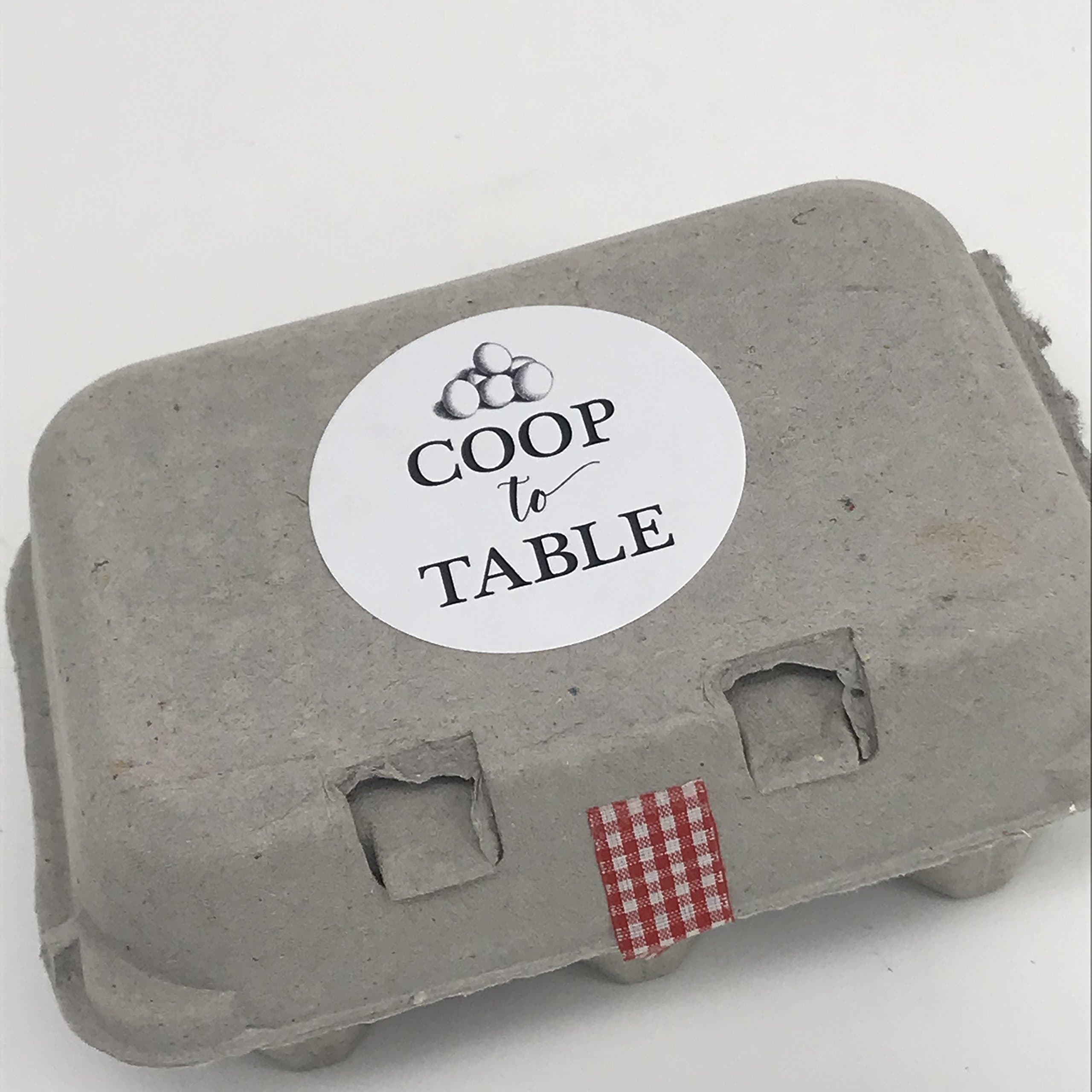 Coop to Table Stickers, Coop to Table Labels, Egg Carton Stickers, Egg Packaging, Chicken Coop to Table, 24 Stickers