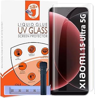 HD+ UV Tempered Glass Screen Protector Compatible For Xiaomi 15 Ultra 5G (6.73 Inch, Pack of 1) Full Adhesive UV Curved Case Friendly HD Clarity with easy installation kit for Smartphone