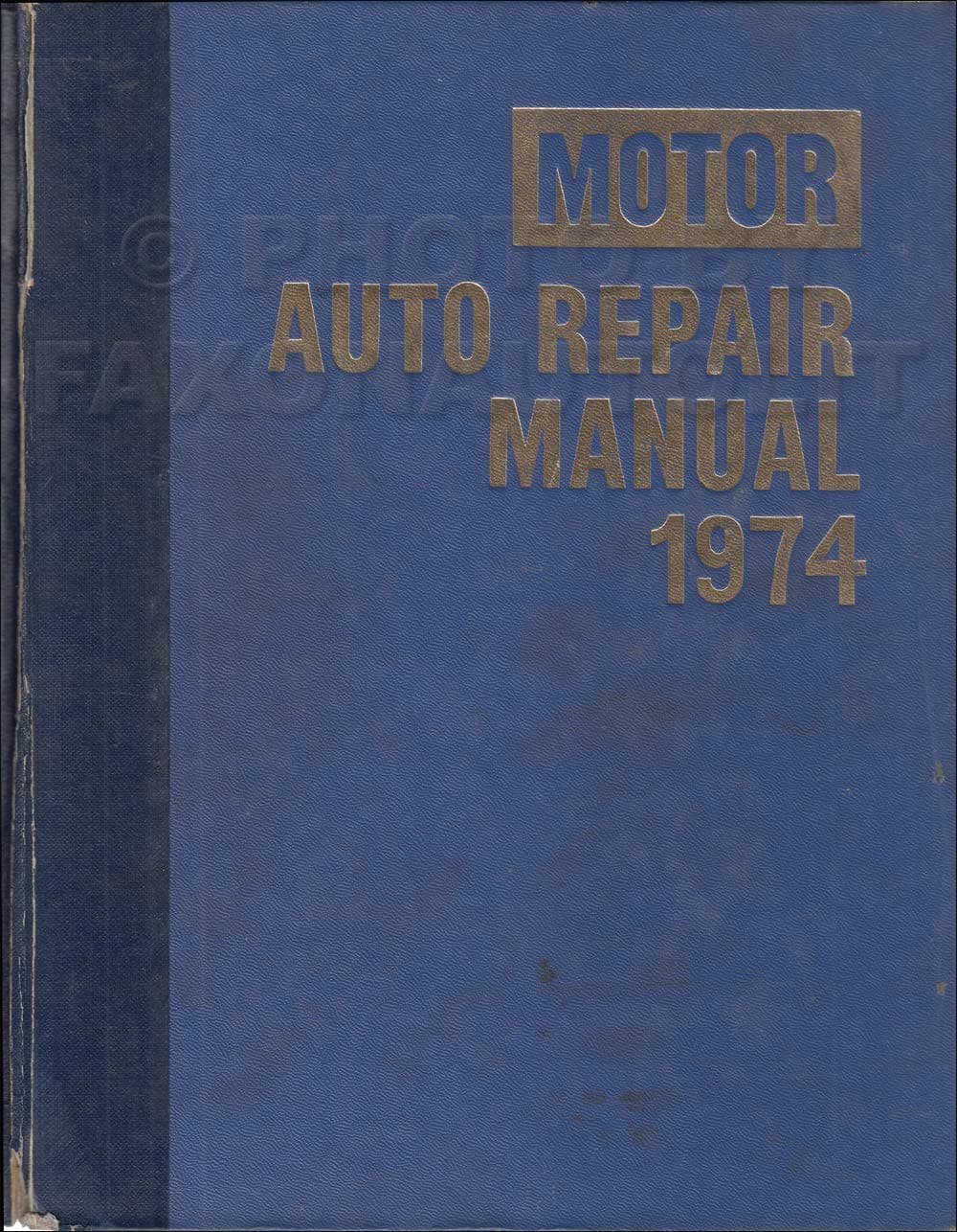 Motor Auto Repair Manual 1968-1974